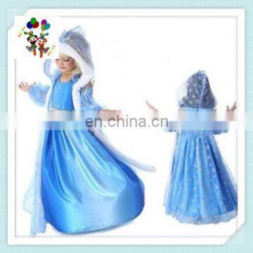 Kids Princess Fancy Dress Elsa Movie Party Capes with Hood HPC-0548