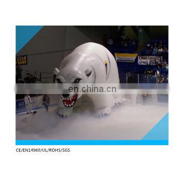 giant inflatable polar bear mascot costume , large inflatable polar bear
