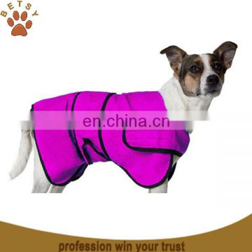 2015 hot sale microfiber wholesale dog bathrobe wholesale