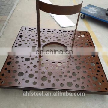 Custom Size Rustic Finish Corten Steel Grill Grates Door Mat For Sale