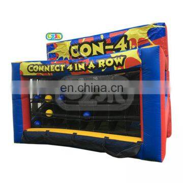 china commercial cheap price inflatable Connect Four In a Row Game for sale