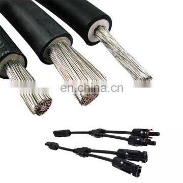 China PV1-F Insulation XLPE pv copper cable solar 2.5 mm dc cable two core Photovoltaic cable