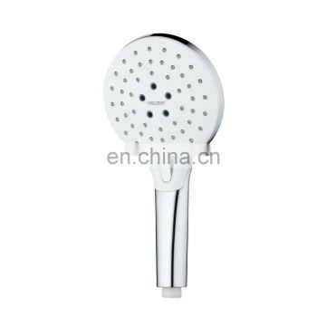 White Button Switch Select Handheld Shower Head with 3settings