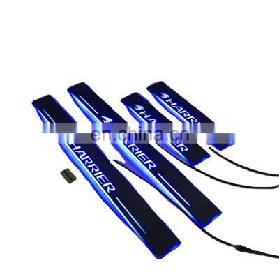 Led Door Sill Plate Strip for toyota harrier design dynamic sequential style step light door decoration step
