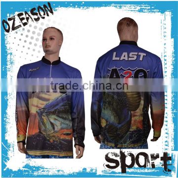 custom made high quality fishing jersey,oem low MOQ fishing jersey,fishing wear