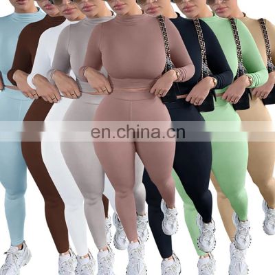 Customized high-quality leggings jogging suit sports women's 2-piece suit for active wear