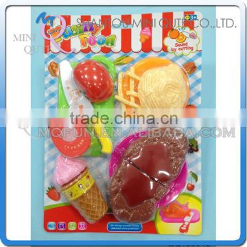 MINI QUTE Pretend Preschool Funny Bread Cutting food fruit Vegetable kitchen play house set learning educational toy NO.ZQ133912