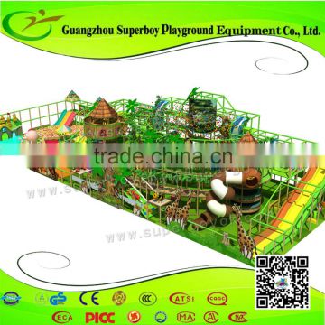 2016 the latest design of beautiful forest jungle indoor playground equipment