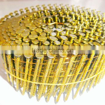 15 degree screw shank wire coil nails