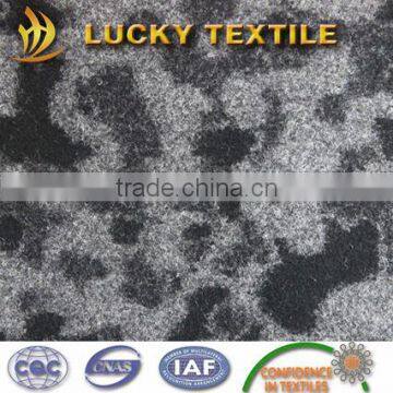 Camouflage jacquard wool knitted fabric for coat and jacket