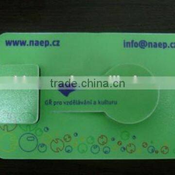 Hot sell high quality manufacturer High Quality Super Market Plastic PP Coin Card