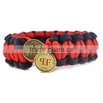 handmade 550 survival bracelet custom survival bracelet with charm