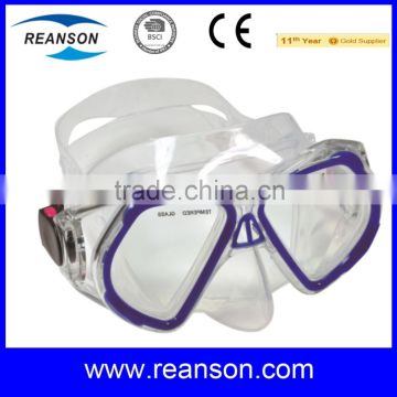 Sea Tempered Glass Diving Mask with CE Certificates and Auto-clip Buckle System                        
                                                Quality Choice