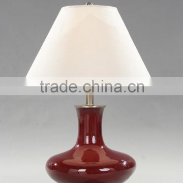 2015 Classic bedroom red table lamp/desk lamp with UL