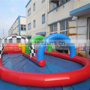 Lanqu Inflatable race kart Zorb ball track Race track