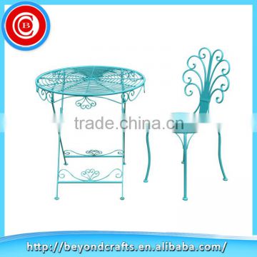 Hot selling modern metal dinning table set with chairs