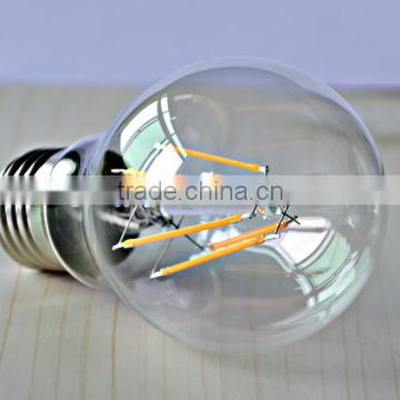 E27 E14 B22 G45 dimmable filament led bulb,2W 4W 6W led filament lamp, dimmable led filament bulb