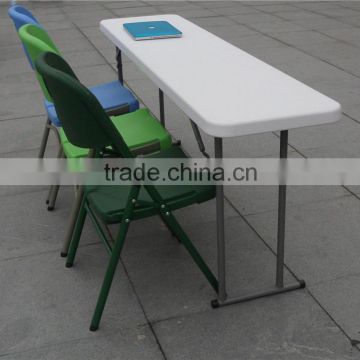 outdoor furniture 183cm 6ft white plastic folding rectangular conference table