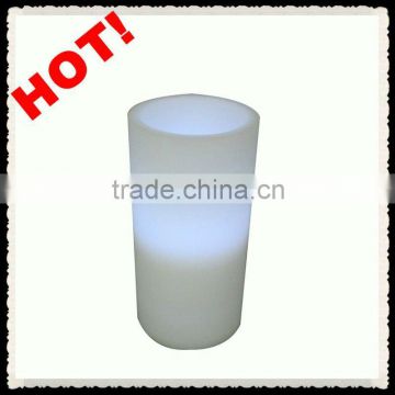3"*6"Simply Plastic home decoration electric white light Led Candle With Timer Function