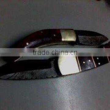 stagged handle folding Knife