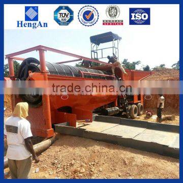 300-500 ton/h Mobile Gold Trommel Wash Plant