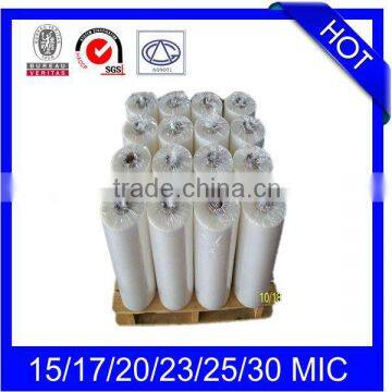 500mm*23mic*1420m 15kgs LLDPE strech film for pallet