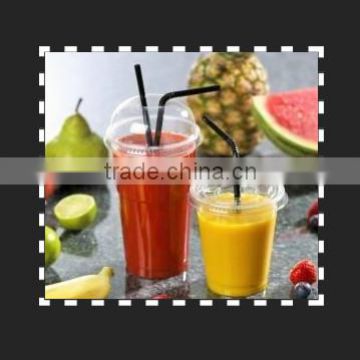 12oz PET Transparent Cold Drink Use Disposable Plastic Fruit Juice Cup For Smoothie