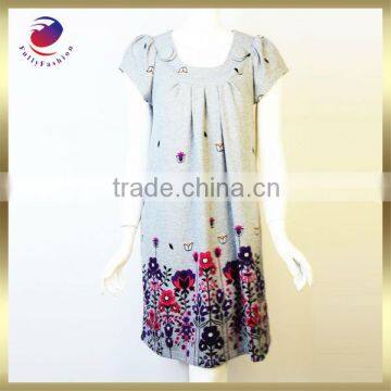 new patterns custom fashion ladies flower woman dress