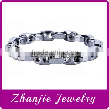 Fashion High Quality Sport Style Tungsten Stainless Steel Hematite 4 In 1 Bio Magnetic Health Chains Bracelet With Clasp