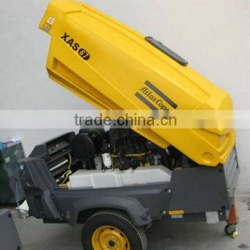 Atlas Copco Model XAS67Dd 300 cfm air compressor with diesel driven