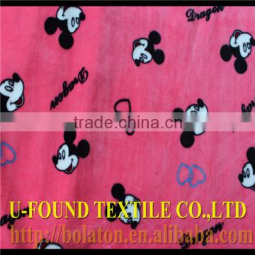 China Textile Latest Design SS Super Soft Velvet fabric wholesale,Kintted For Baby Blanket