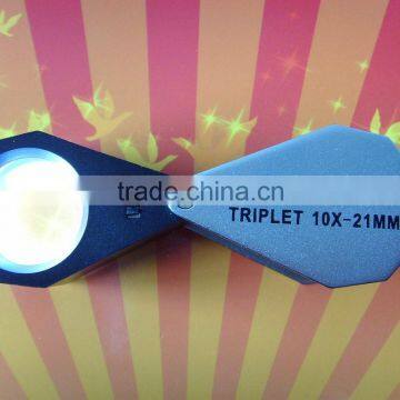 triplet 10x magnifier