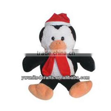 Fashion design High Quality lovely Christmas penguin plush toy