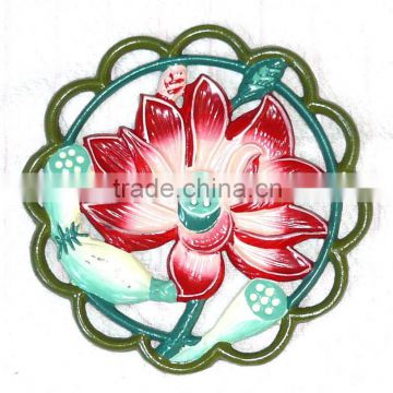 lotus shape cast iron trivets