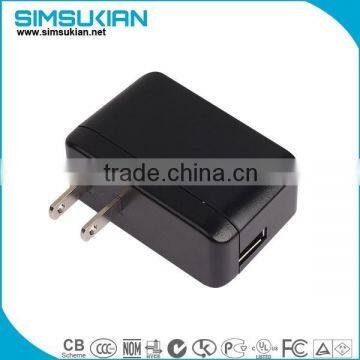 3V/5V USB adapter 0.5a/1a/1.2a adapter with CE, GS, UL, PSE, SAA,BS