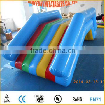 Air sealed small water slide for children step over inflatable water pool