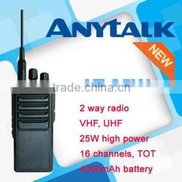 Powerful handheld radio AT-25W VHF UHF transceiver
