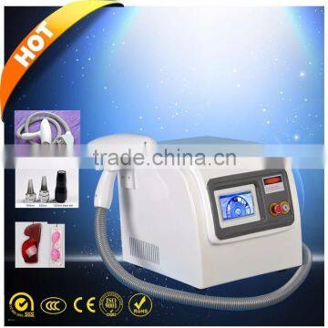 2016 Portable q switch tattoo removal nd yag laser beauty machine