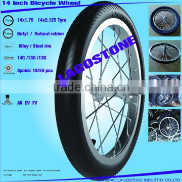 14 Inch Bicycle wheel (14x2.125 , 14x1.75)
