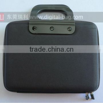 High quality custom 12 inch EVA With 1680D Coated Velvet Lining waterproof laptop case with zipper