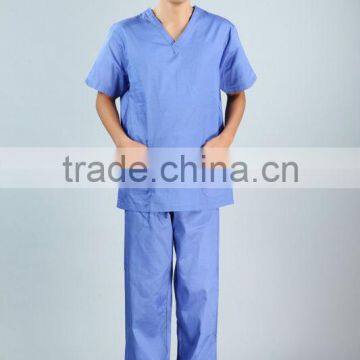 Multiple Colors of Pockets V-Neck Medical Scrubs Tunic and Pants