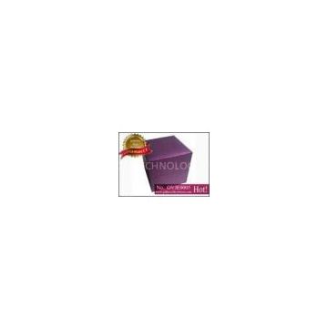 Rechargeable plastic Gift Jewellery Boxes, purple fancy paper Pendant and black velvet earring box w