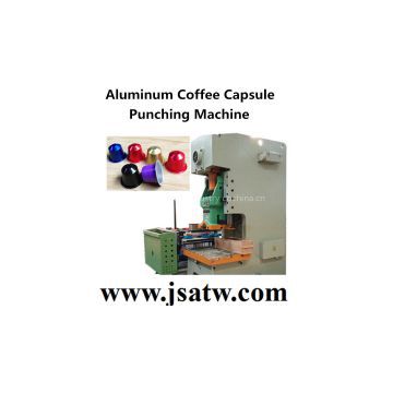 Nespresso aluminum coffee capsule making punching machine