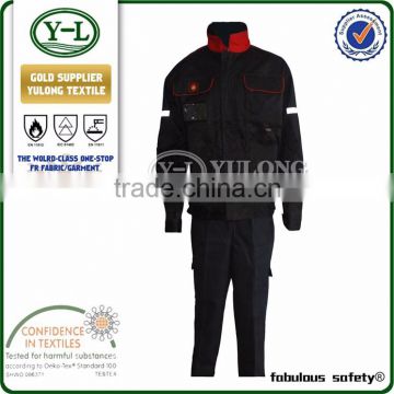 Industrial safety anti flame men's overalls for mining