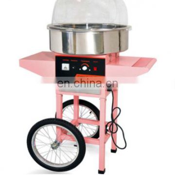 New Condition Hot Popular Fower cotton candy floss making machine with cart / Fairy floss maker/ candy maker for sale
