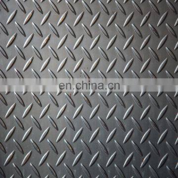 Q235B Black Steel Checkered Plate Steel Tread Plate Steel Diamond Plate for Slip Resistance Usage