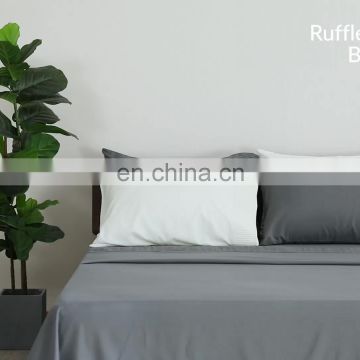 Bedsure Bed Sheet Set Manufacturer Direct Price Wholesale Anti-wrinkle King Queen Size Microfiber Embossed Bed Sheet