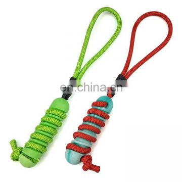 Amazon hot selling big dog toys  rug rope toy 2-in-1 interactive toys for chewers