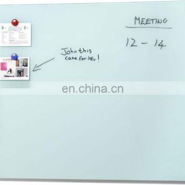 Customized office magnetic glass white board memo board