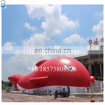 Factory customized big mobile blow up one layer inflatable fish tent for outdoor furniture events